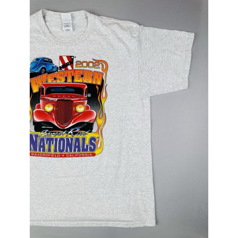 Vintage Y2K Hot Rod T Shirt NSRA Western Street Rod Nationals XL 2002 Car Show - Picture 3 of 9